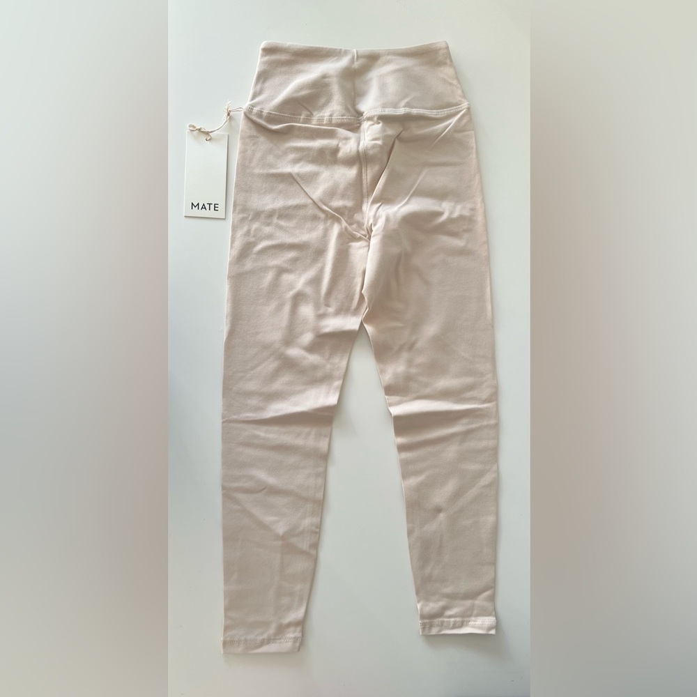 NWT MATE Organic Stretch Midi Legging - color: bone - XS - Picture 6 of 7
